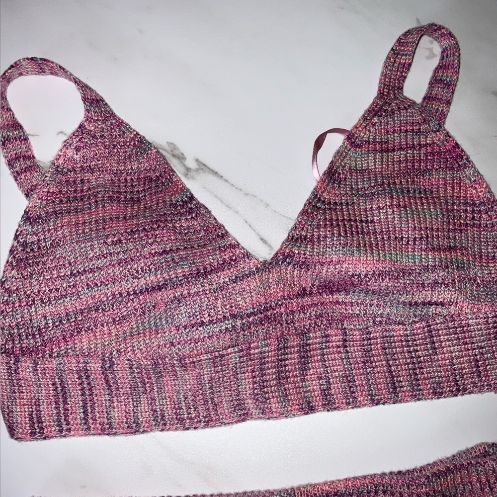 Wild Fable bodycon skirt & triangle sweater top set - Picture 5 of 8